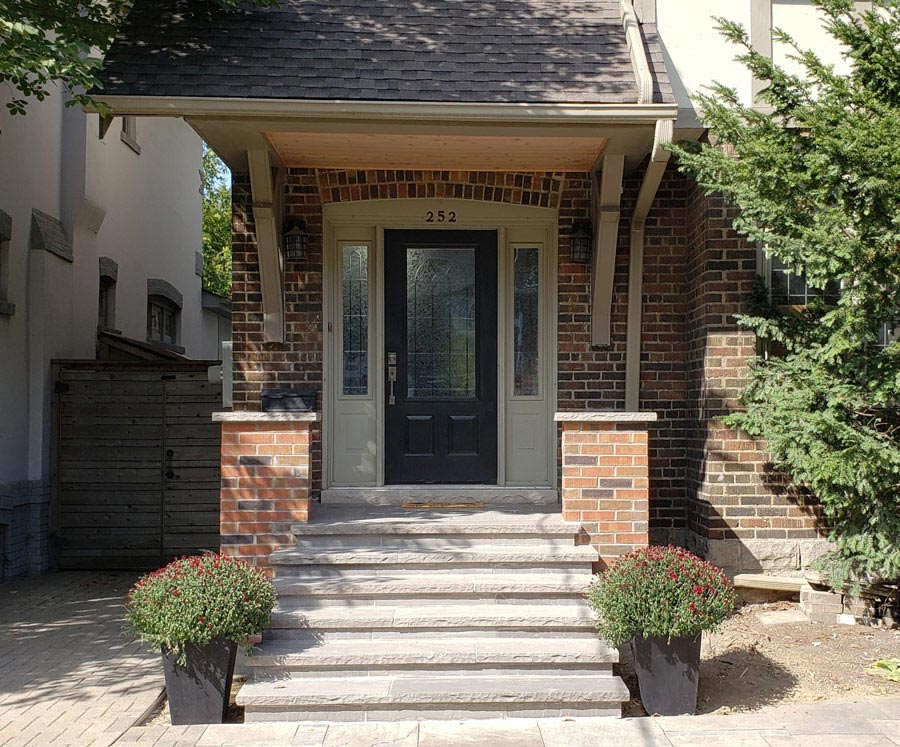 New stone steps in Moore Park