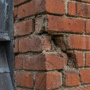 Emergency masonry damage on a Toronto wall or chimney