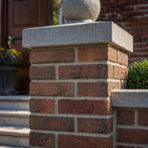 Custom brick detail on a Toronto home entry
